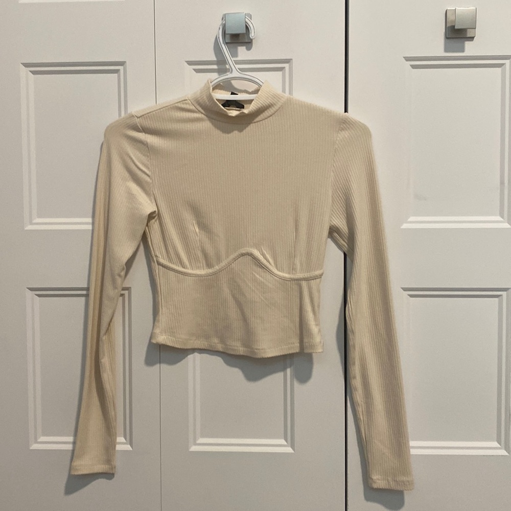 Dynamite Bustier Turtleneck crop top